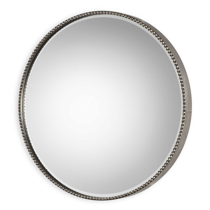 Stefania Mirror Antiqued Silver Leaf-Mirrors/Pictures-Uttermost-Lighting Design Store