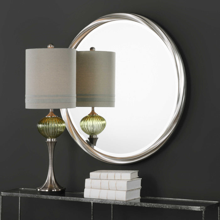 Orion Mirror Metallic Silver Leaf-Mirrors/Pictures-Uttermost-Lighting Design Store