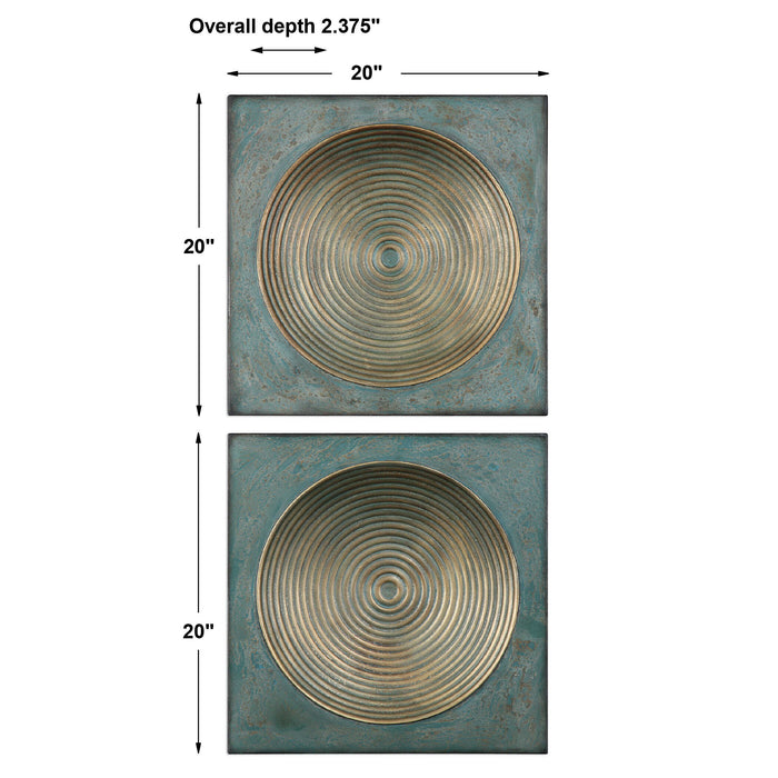 Sybil Wall Art Antique Gold-Mirrors/Pictures-Uttermost-Lighting Design Store