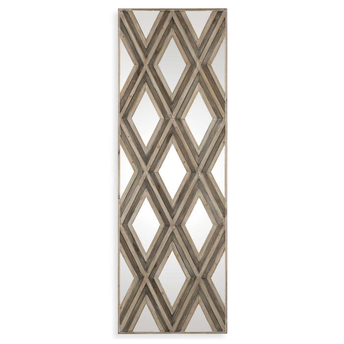 Tahira Wall Mirror Ivory And Chestnut Gray-Mirrors/Pictures-Uttermost-Lighting Design Store