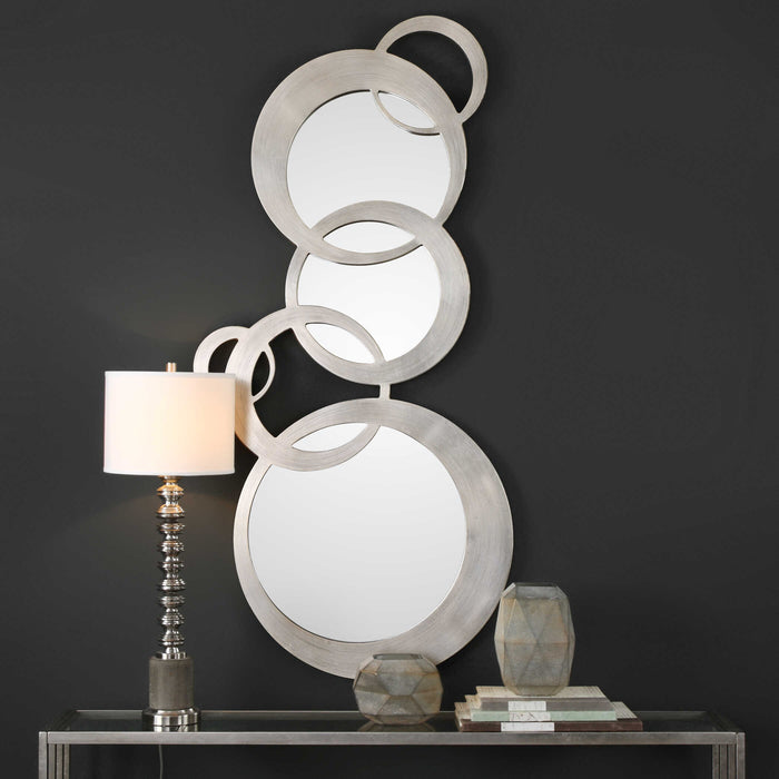 Odiana Mirror Antiqued Silver Leaf-Mirrors/Pictures-Uttermost-Lighting Design Store