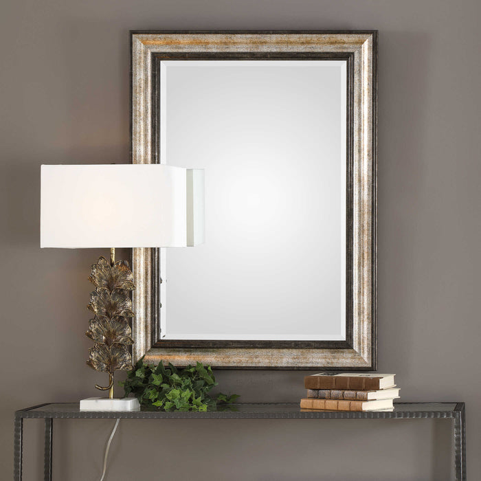 Shefford Mirror Antiqued Metallic Silver-Mirrors/Pictures-Uttermost-Lighting Design Store