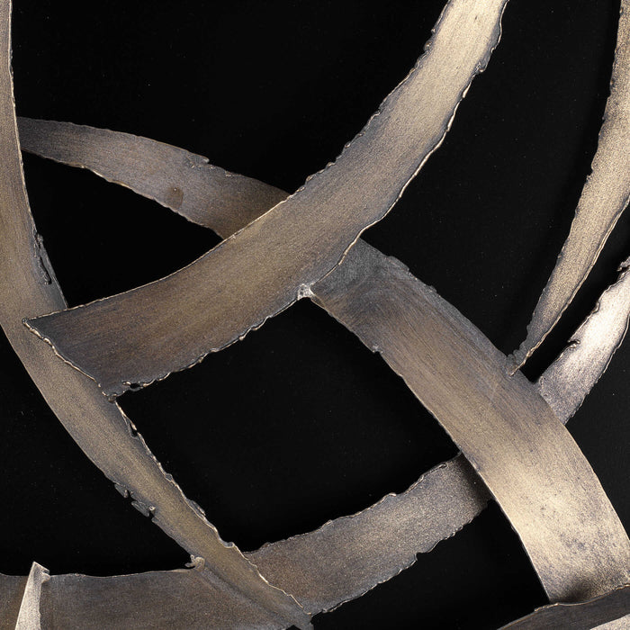 Brushstrokes Wall Art, S/2 Brushed Gold-Mirrors/Pictures-Uttermost-Lighting Design Store