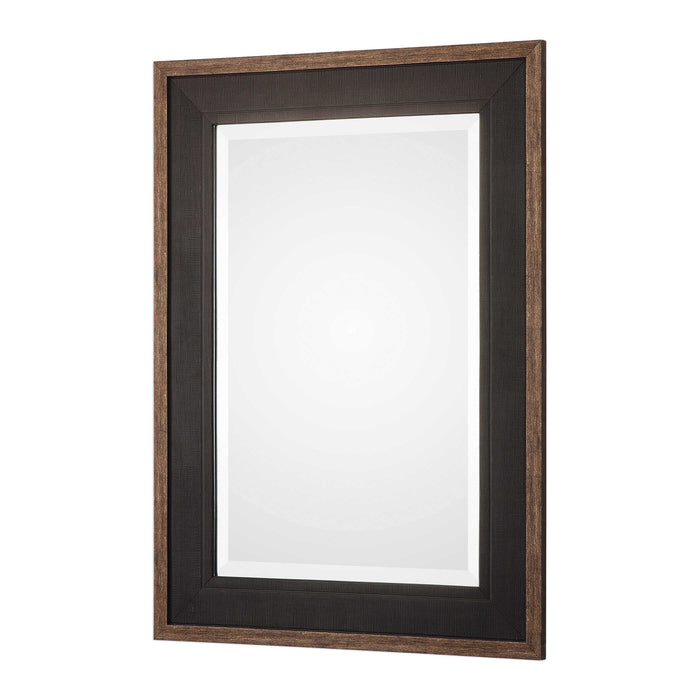 Staveley Mirror Rustic Black-Mirrors/Pictures-Uttermost-Lighting Design Store