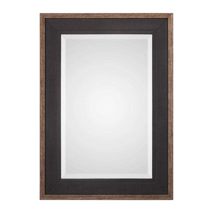 Staveley Mirror Rustic Black-Mirrors/Pictures-Uttermost-Lighting Design Store