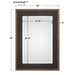 Staveley Mirror Rustic Black-Mirrors/Pictures-Uttermost-Lighting Design Store