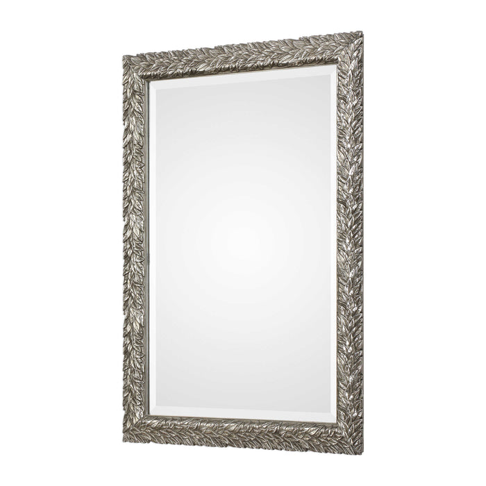 Evelina Mirror Burnished Metallic Silver-Mirrors/Pictures-Uttermost-Lighting Design Store