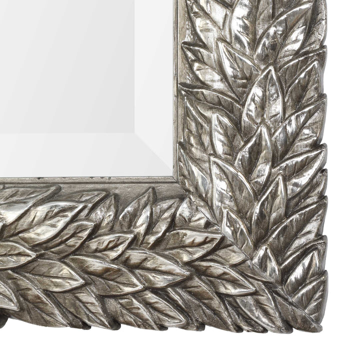 Evelina Mirror Burnished Metallic Silver-Mirrors/Pictures-Uttermost-Lighting Design Store