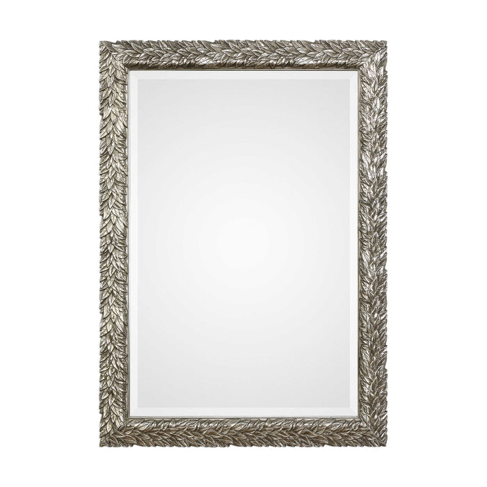Evelina Mirror Burnished Metallic Silver-Mirrors/Pictures-Uttermost-Lighting Design Store