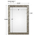 Evelina Mirror Burnished Metallic Silver-Mirrors/Pictures-Uttermost-Lighting Design Store