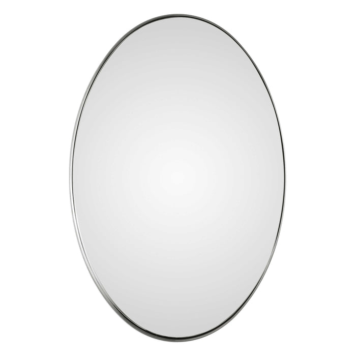 Pursley Mirror Brushed Nickel-Mirrors/Pictures-Uttermost-Lighting Design Store
