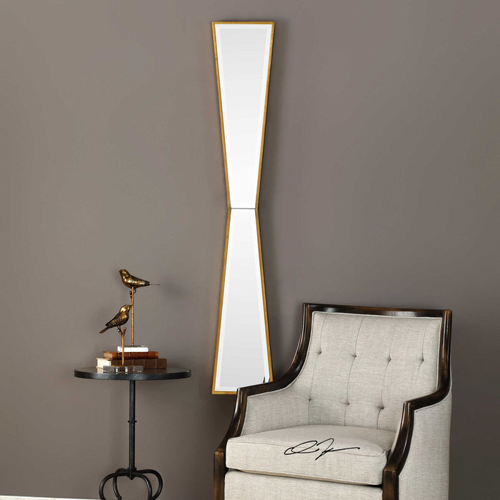 Corbata Mirror Antiqued Gold Leaf-Mirrors/Pictures-Uttermost-Lighting Design Store