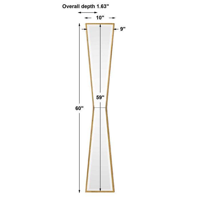 Corbata Mirror Antiqued Gold Leaf-Mirrors/Pictures-Uttermost-Lighting Design Store