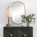 Duronia Mirror Antiqued Gold Leaf-Mirrors/Pictures-Uttermost-Lighting Design Store