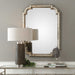 Calanna Mirror Distressed Silver Leaf-Mirrors/Pictures-Uttermost-Lighting Design Store