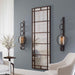 Falconara Wall Sconce Rust Brown w/Burnished Edges-Home Accents-Uttermost-Lighting Design Store