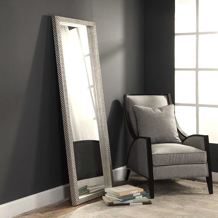 Cacelia Mirror Antiqued Metallic Silver-Mirrors/Pictures-Uttermost-Lighting Design Store