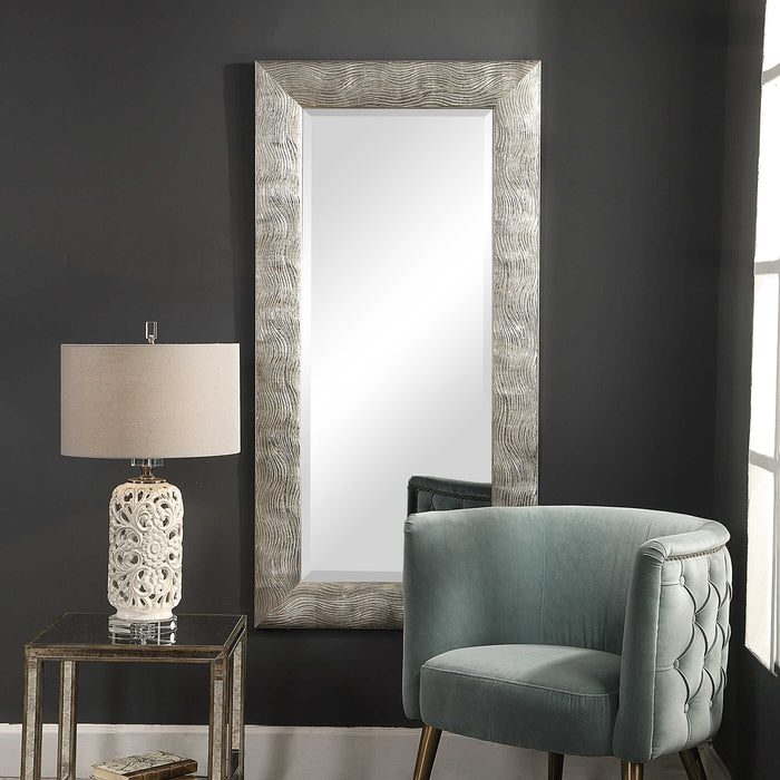 Maeona Mirror Metallic Silver-Mirrors/Pictures-Uttermost-Lighting Design Store
