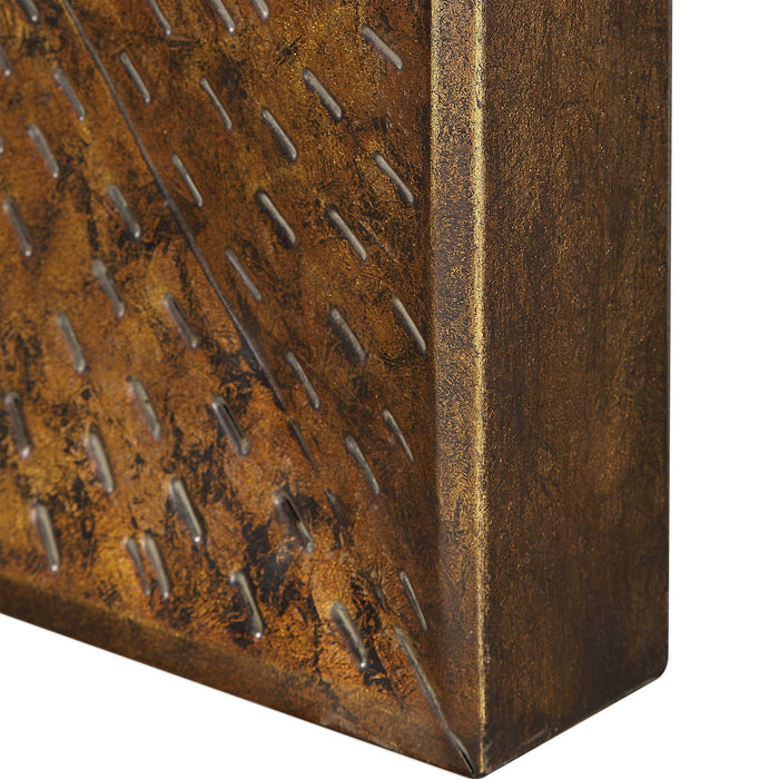 Blaise Wall Art Antique Bronze-Mirrors/Pictures-Uttermost-Lighting Design Store