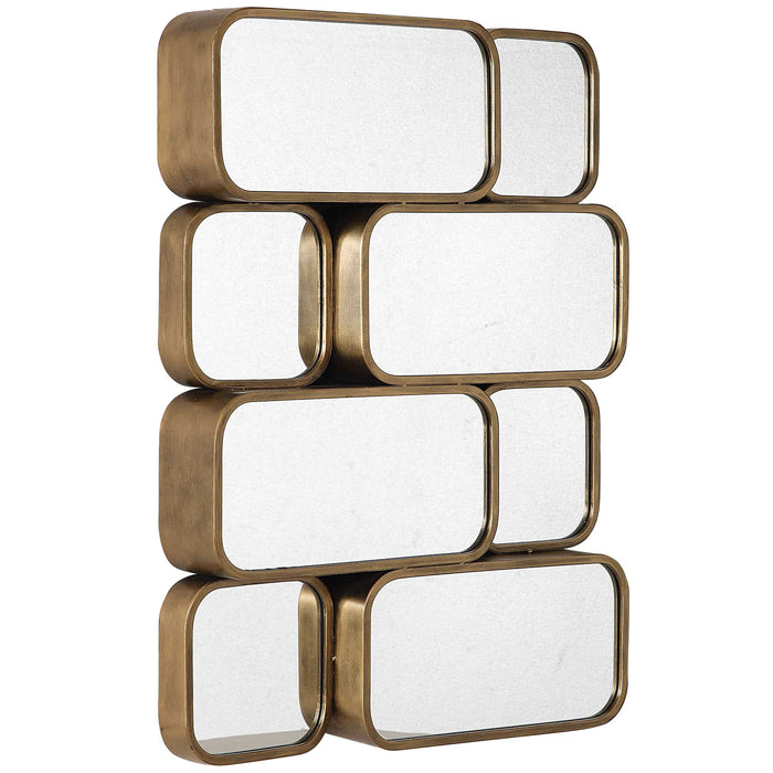 Canute Mirror Antiqued Gold-Mirrors/Pictures-Uttermost-Lighting Design Store