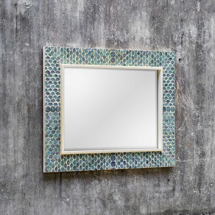 Makaria Mirror White-Mirrors/Pictures-Uttermost-Lighting Design Store