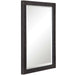 Gower Mirror Rustic Aged Black-Mirrors/Pictures-Uttermost-Lighting Design Store