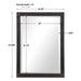 Gower Mirror Rustic Aged Black-Mirrors/Pictures-Uttermost-Lighting Design Store