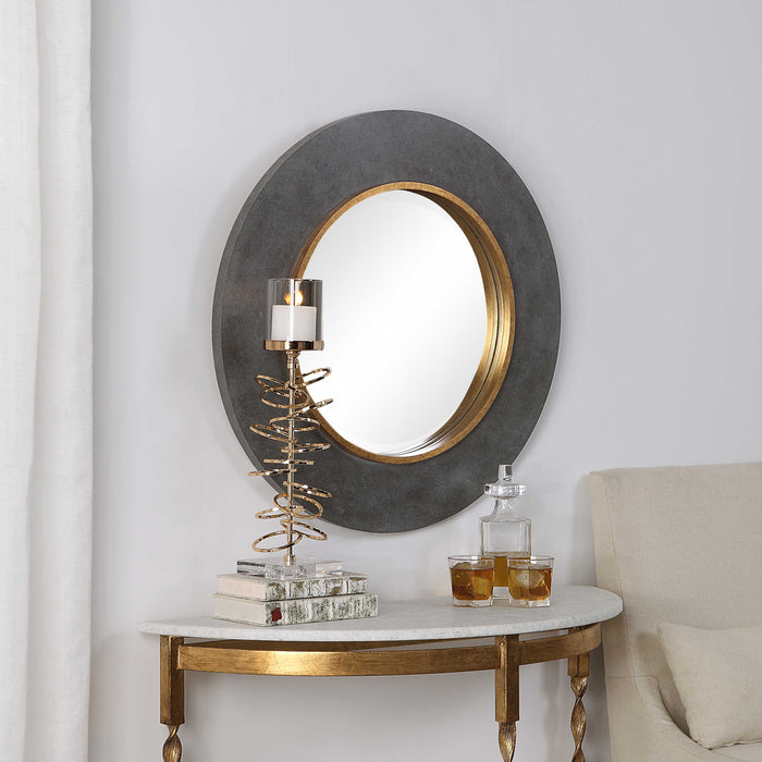 Saul Mirror Antique Gold-Mirrors/Pictures-Uttermost-Lighting Design Store