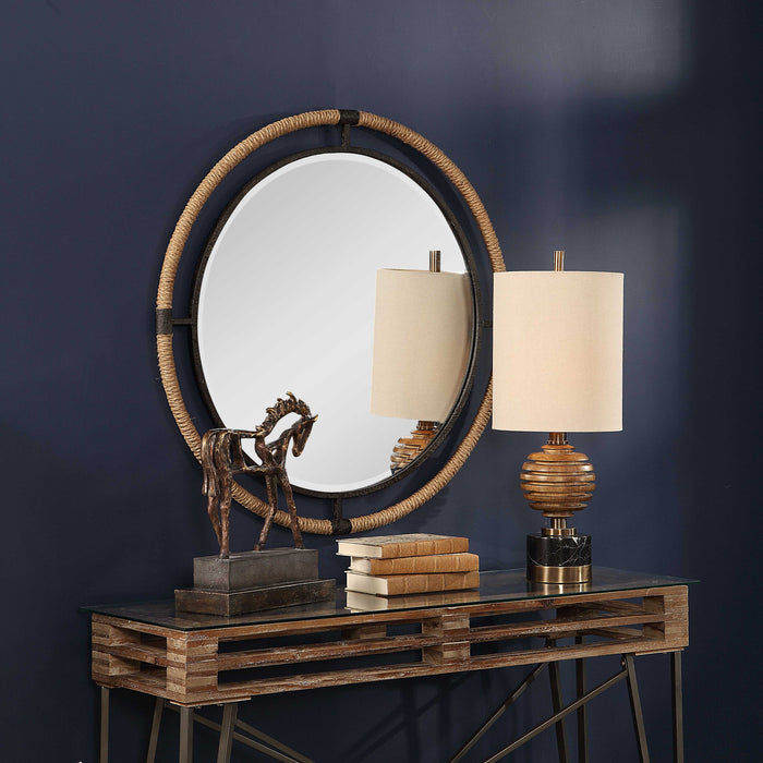 Melville Mirror Forged Iron-Mirrors/Pictures-Uttermost-Lighting Design Store