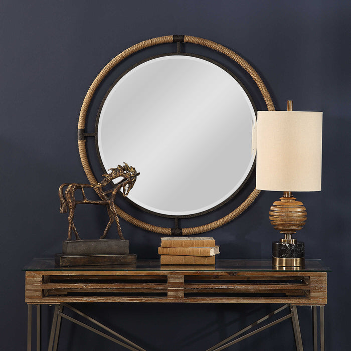 Melville Mirror Forged Iron-Mirrors/Pictures-Uttermost-Lighting Design Store