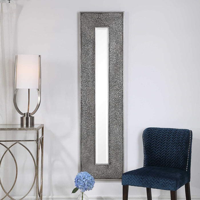 Bannon Mirror Metallic Silver Leaf-Mirrors/Pictures-Uttermost-Lighting Design Store