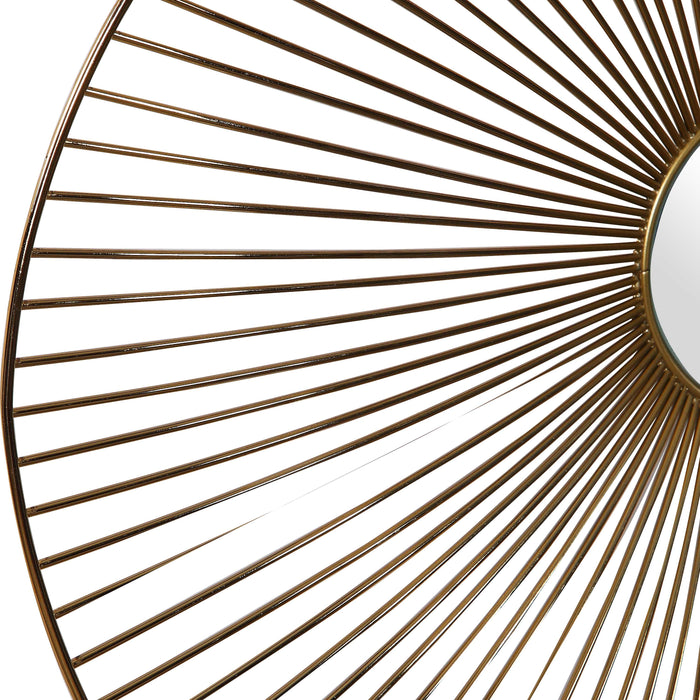 Avarie Wall Art Set/3 Plated Gold-Mirrors/Pictures-Uttermost-Lighting Design Store