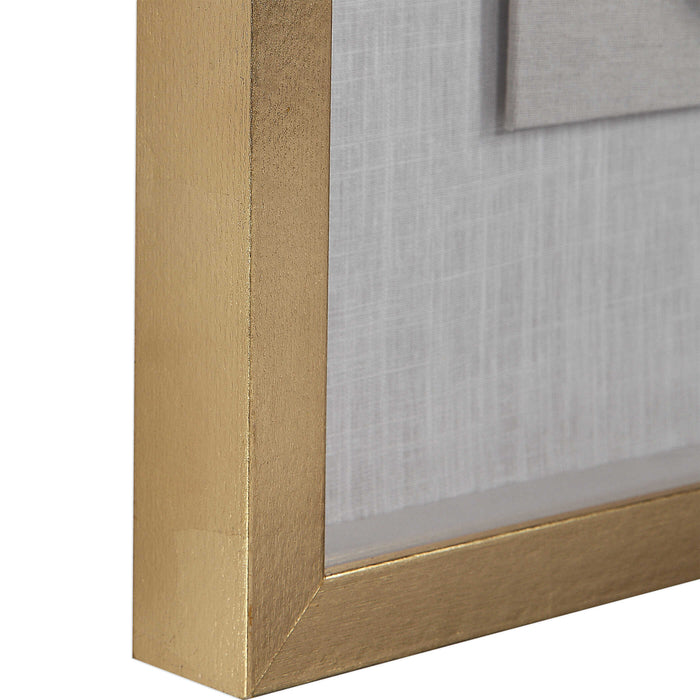 Keeva Shadow Box Gold Leaf-Mirrors/Pictures-Uttermost-Lighting Design Store
