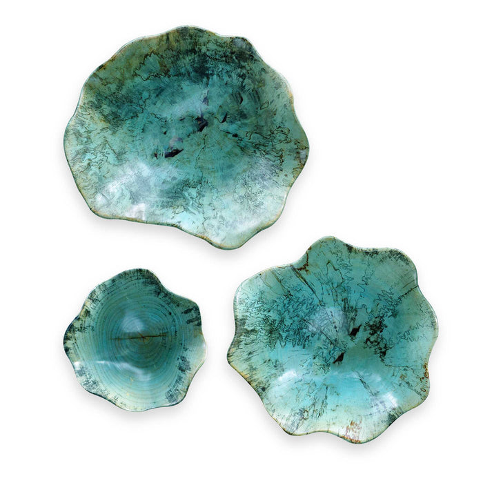 Teo Wall Art, Set/3 Caribbean Blue-Mirrors/Pictures-Uttermost-Lighting Design Store