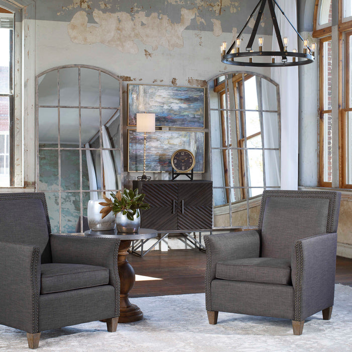 Amiel Mirror Aged Rust Gray-Mirrors/Pictures-Uttermost-Lighting Design Store