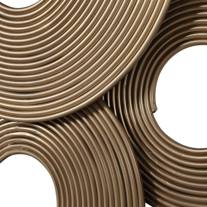 Ahmet Wall Decor Gold-Mirrors/Pictures-Uttermost-Lighting Design Store