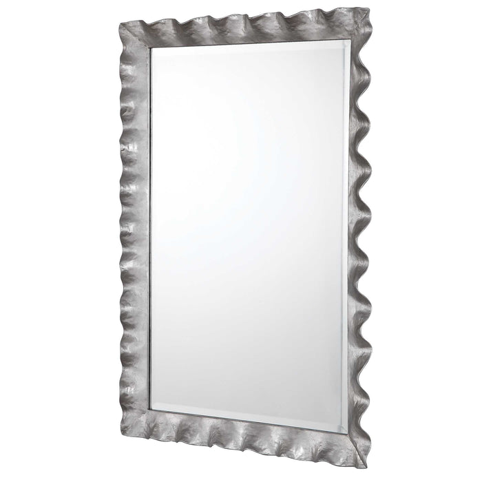 Haya Mirror Silver Leaf-Mirrors/Pictures-Uttermost-Lighting Design Store