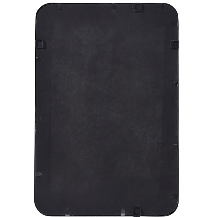 Croften Mirror Matte Black-Mirrors/Pictures-Uttermost-Lighting Design Store