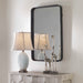 Croften Mirror Matte Black-Mirrors/Pictures-Uttermost-Lighting Design Store