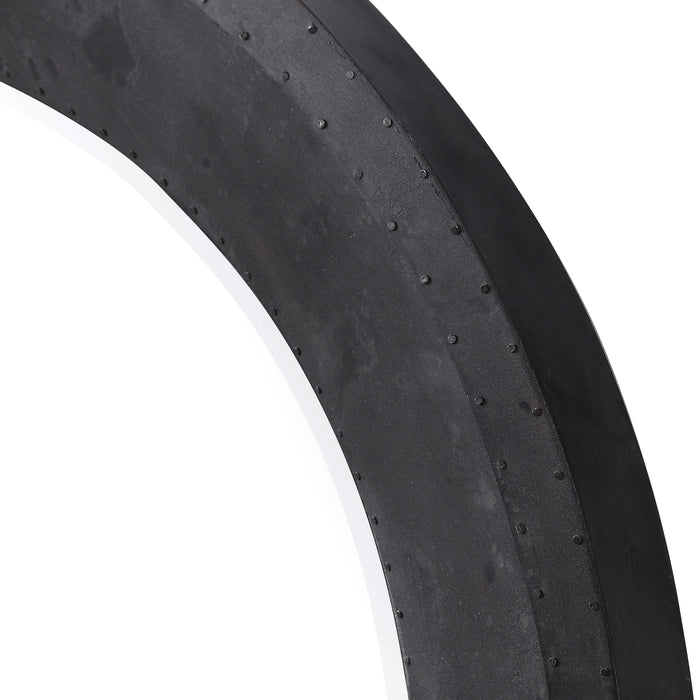 Frazier Mirror Dark Gray, Silver, Charcoal, And Rust-Mirrors/Pictures-Uttermost-Lighting Design Store