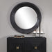 Frazier Mirror Dark Gray, Silver, Charcoal, And Rust-Mirrors/Pictures-Uttermost-Lighting Design Store