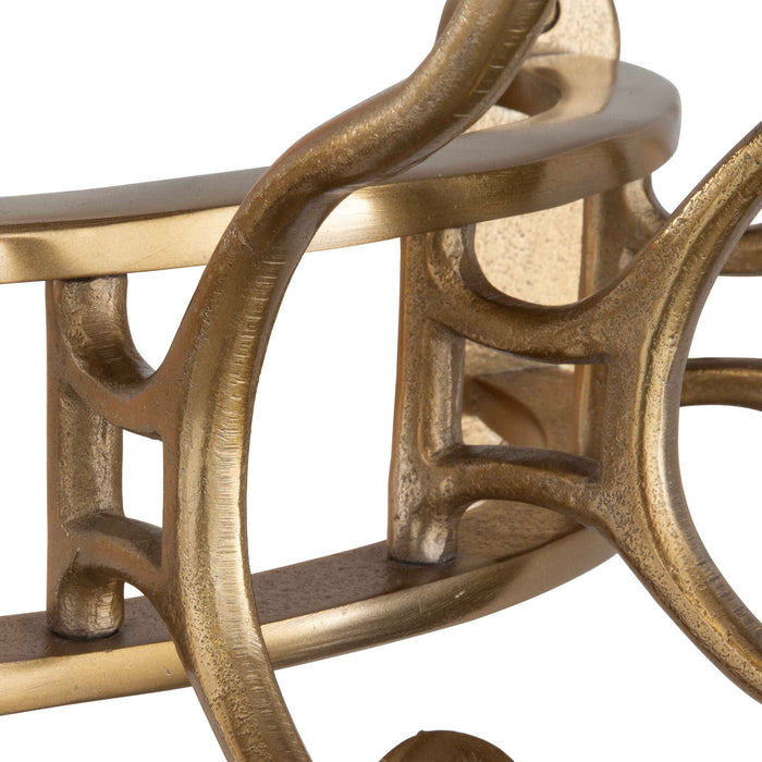 Starling Wall Mounted Coat Rack Antique Brass-Home Accents-Uttermost-Lighting Design Store