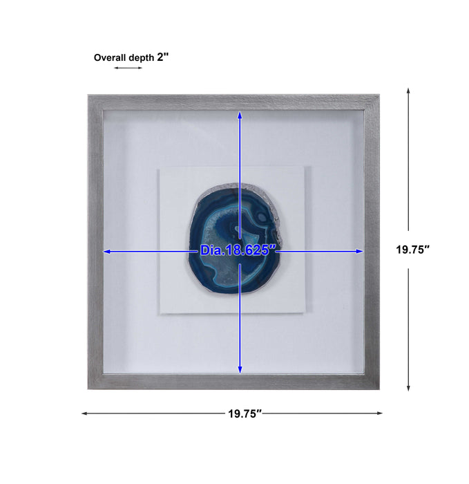 Kalia Shadow Box Blue-Mirrors/Pictures-Uttermost-Lighting Design Store