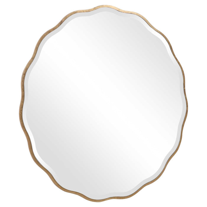 Aneta Mirror Gold-Mirrors/Pictures-Uttermost-Lighting Design Store