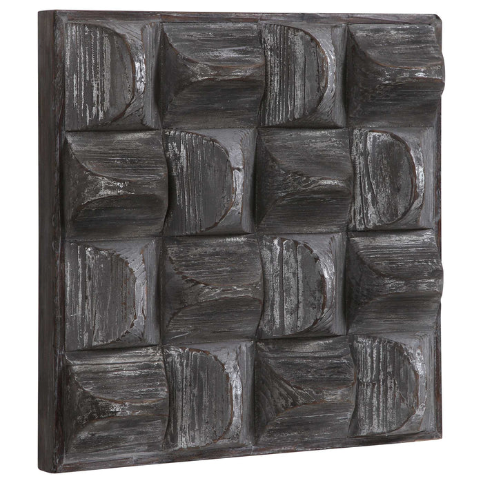 Pickford Wall Decor Aged Gray Wash And Silver Highlights-Mirrors/Pictures-Uttermost-Lighting Design Store