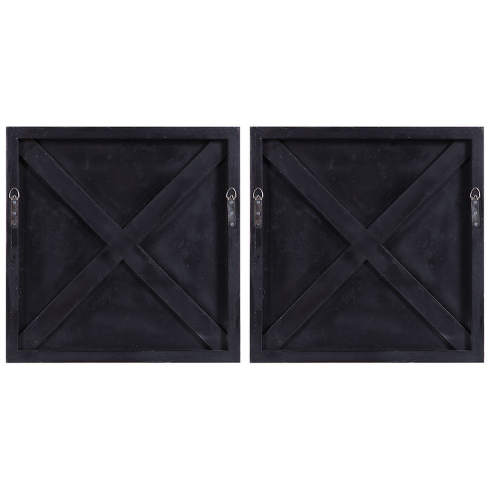 Pickford Wall Decor Aged Gray Wash And Silver Highlights-Mirrors/Pictures-Uttermost-Lighting Design Store