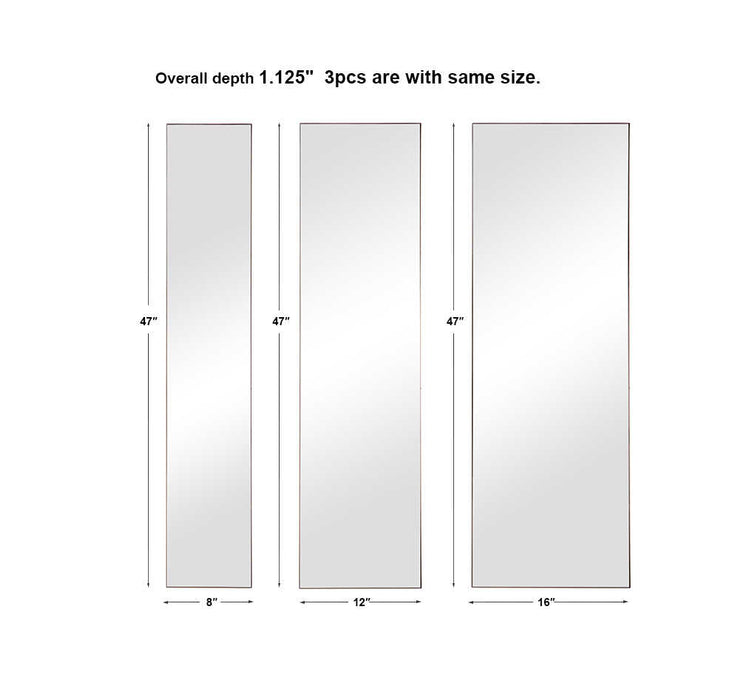 Rowling Mirror, Set Of 3 Gold-Mirrors/Pictures-Uttermost-Lighting Design Store