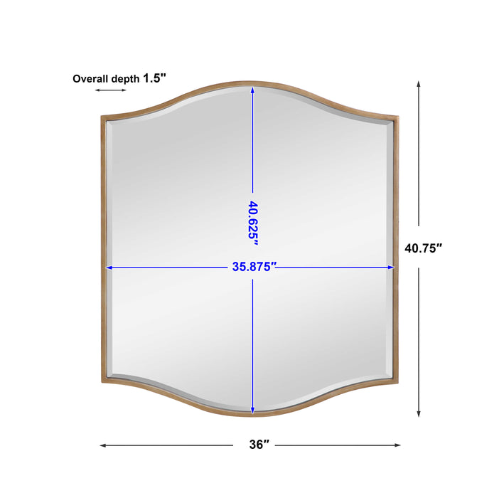 Cerise Mirror Antique Gold-Mirrors/Pictures-Uttermost-Lighting Design Store