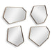 Linneah Mirror, Set Of 4 Aged Gold-Mirrors/Pictures-Uttermost-Lighting Design Store