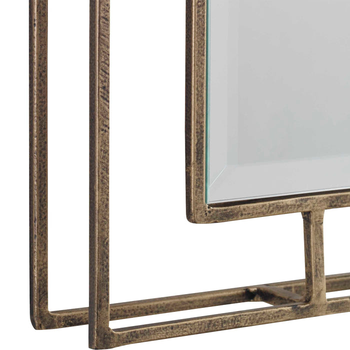 Rutledge Mirror Antiqued Gold-Mirrors/Pictures-Uttermost-Lighting Design Store